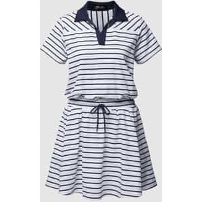 Mini-jurk met streepmotief