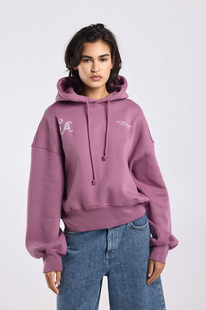 America Today Sage Hood Cassis Größe: S | Pullover Outlet | Damen