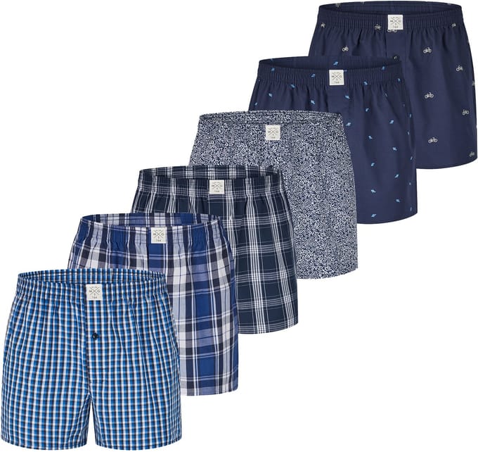 MG-1 Wijde Kinder Boxershorts Jongens 6-Pack D510K - Maat 176