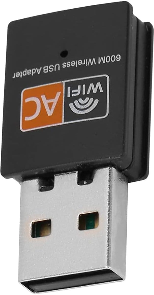Wifi Adapter USB, 8811 Chip Wireless Network Card AC600M2 Band Computer Receiver 5G Mini 2.4G External (Dual-band Wireless Network Card)