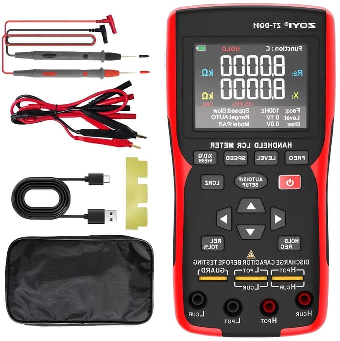 Digitale LCR-meter - Capaciteit Batterijtester - Elektrisch Testen - Zeer Nauwkeurig - Niet gespecificeerd - Rood