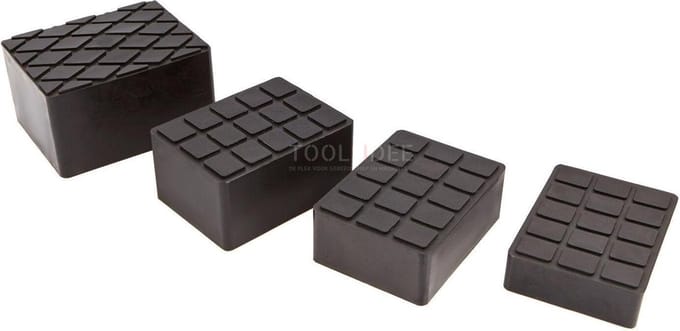 HBM Rubberen opname Pad / Blok 160 x 120 x 80 mm