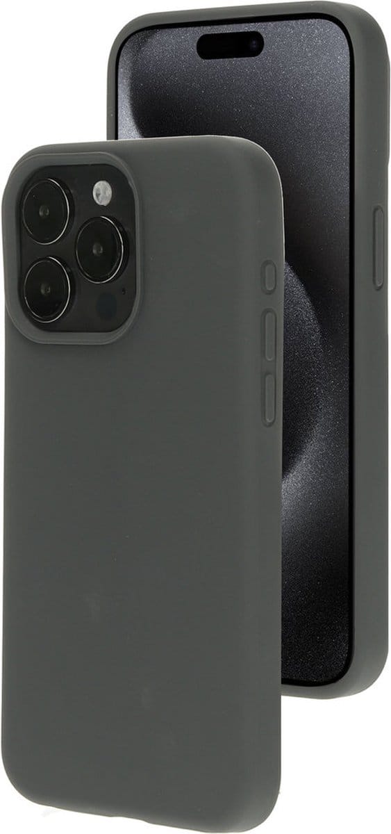 Mobiparts hoesje geschikt voor de Apple iPhone 15 Pro Max - Siliconen - Grijs