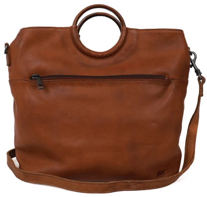 Bear Design Yen Leren Handtas - Cognac