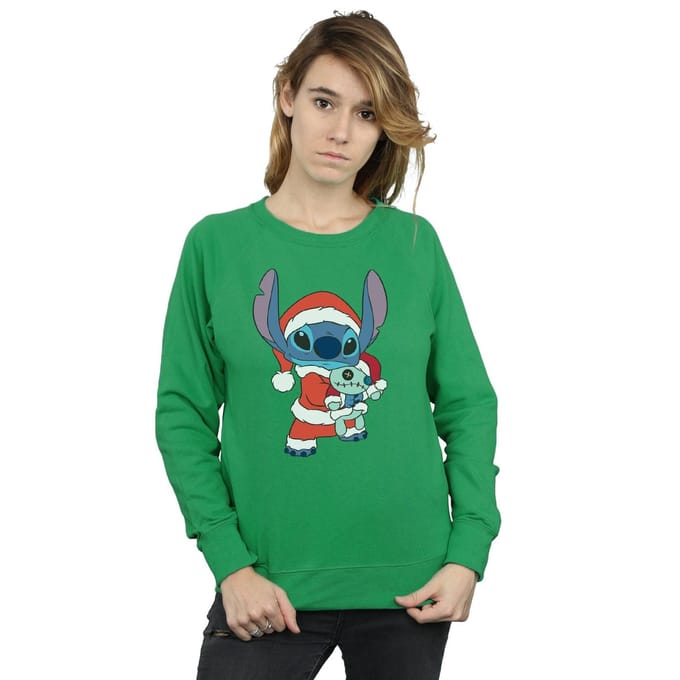 Disney Dames/Dames Lilo And Stitch Kerst Sweatshirt (Iers Groen)