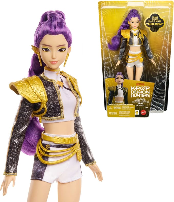 Mattel KPOP Demon Hunters - Zingende Pop "Golden" Rumi Tienerpoppen