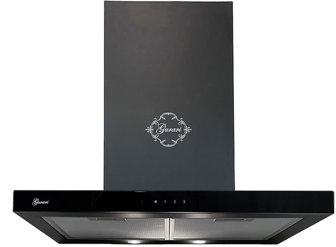 GURARI Wandafzuigkap GCh 462 BL 6 Prime N+Slang, Afzuigkap 60 cm/1000m³/h/Afzuigkap in zwart/TouchControl