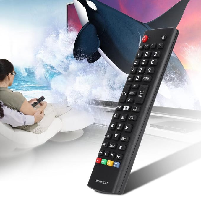 Afstandsbediening voor LG AKB74915305 Smart TV Functie Vervangende Controller black