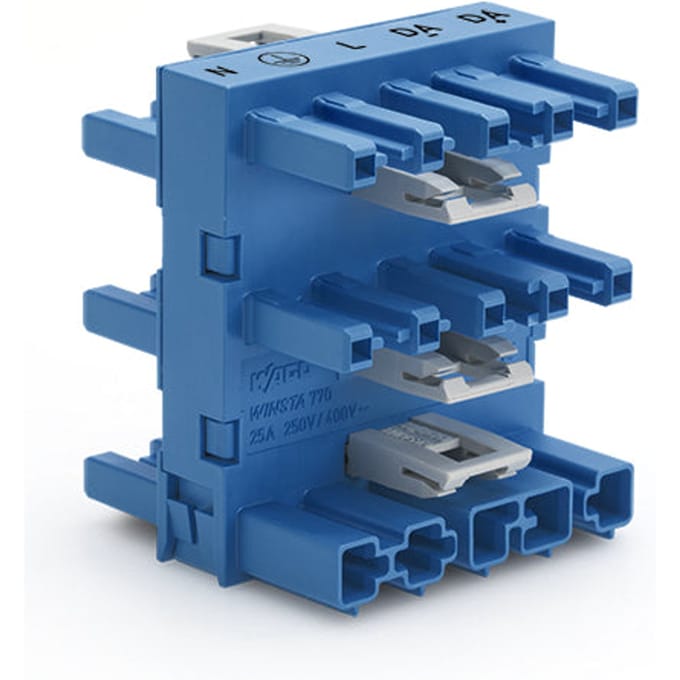 WAGO WINSTA MIDI 5-Weg Verdeelconnector Blauw - 770-1947