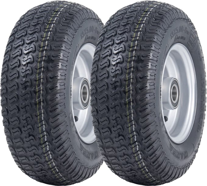 13x5.00-6 grasmaaierbanden en velgen Wanda P332 – 25 mm 6205 lagers (set van 2)