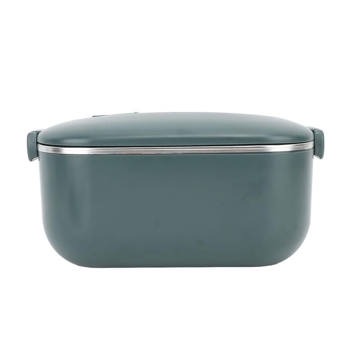 Elektrische Lunchbox 48W 1L Capaciteit Efficiënte Gelijkmatige Verwarming Wasbaar Draagbare Voedselwarmer voor Reizen L gray