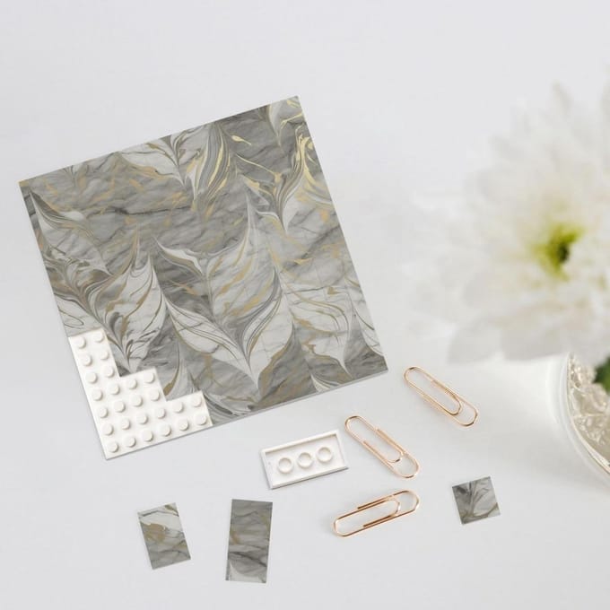 Bouwsteen Puzzel - Fotoblok 3D - Woondecoratie Maken - Dubbelzijdig Ontwerp - Mini Blokken - Wit