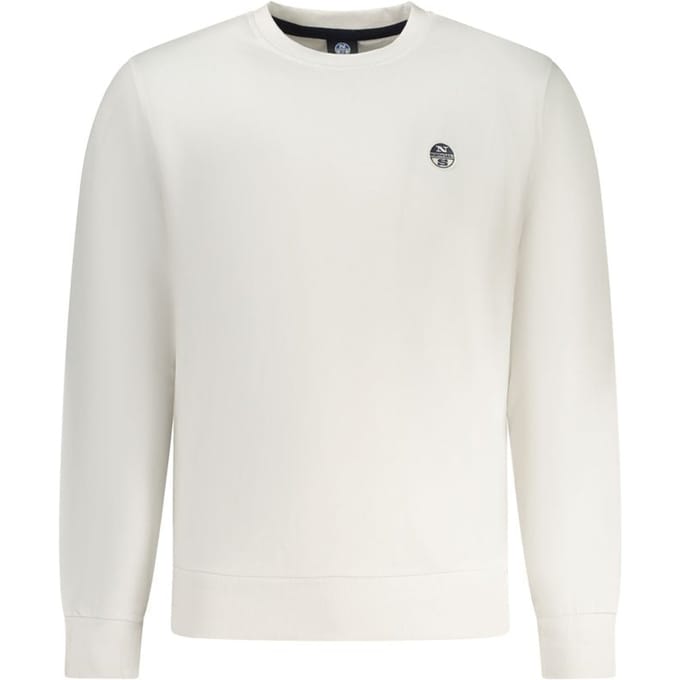 North Sails Witte Katoenen Heren Sweatshirt