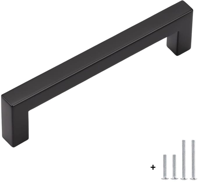Handgreep zwart 14 cm - Handgrepen Keukenkastjes - Meubelhandvat - Handgrepen