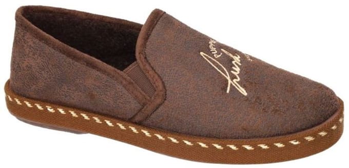 Hush Puppies -Heren - bruin donker - pantoffels & slippers - maat 45