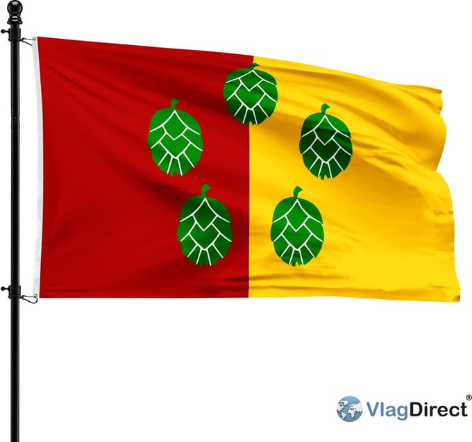 Poperingse vlag - Gemeente Poperinge vlag - 90 x 150 cm.