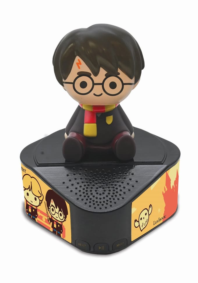 Harry Potter Bluetooth speaker with a figurine