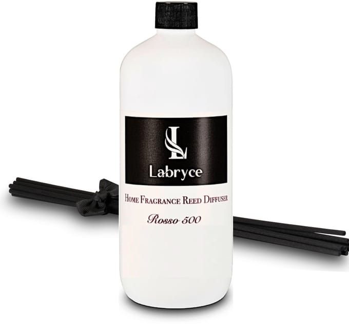 Navulling Geurstokjes Labryce - Rosso 500 ml - Fruitig & Warm - Cassis & Vanille