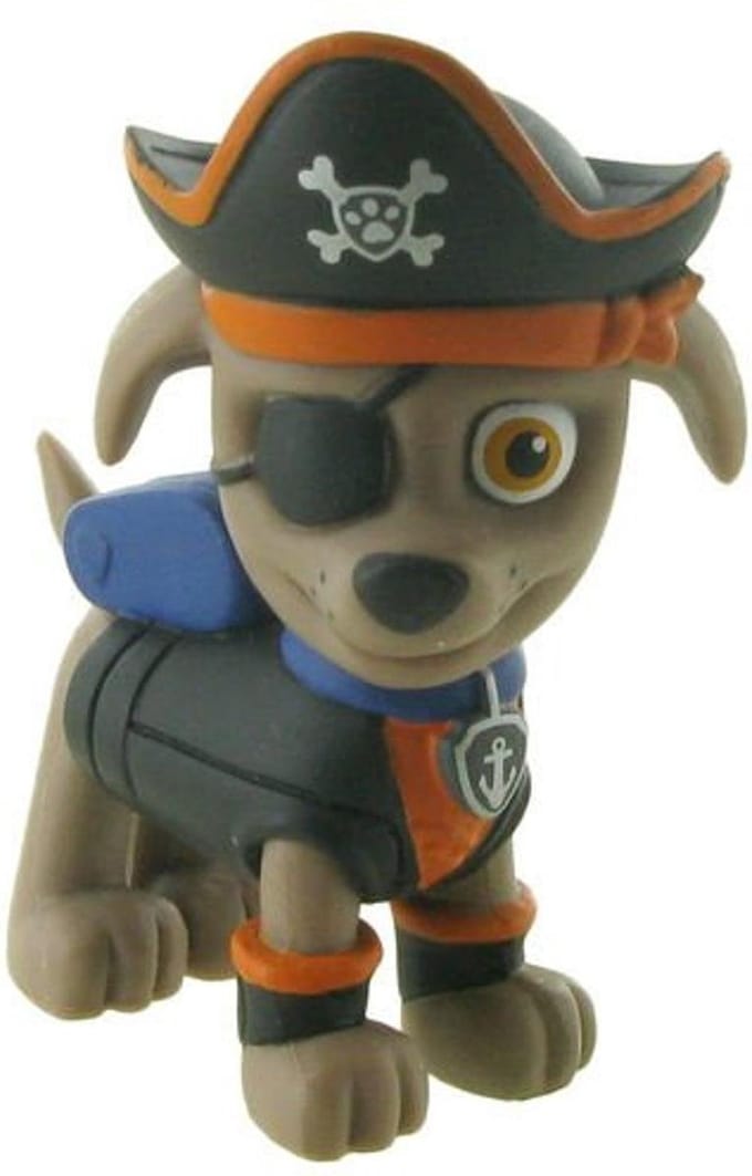 Paw Patrol Pirate Pups Zuma taart topper decoratie 7 cm.