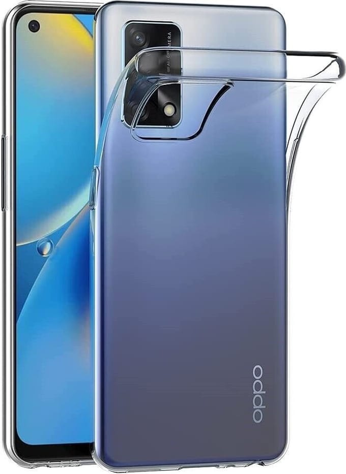 Flexibele achterkant Silicone hoesje Geschikt voor: Oppo A74 4G -Transparant