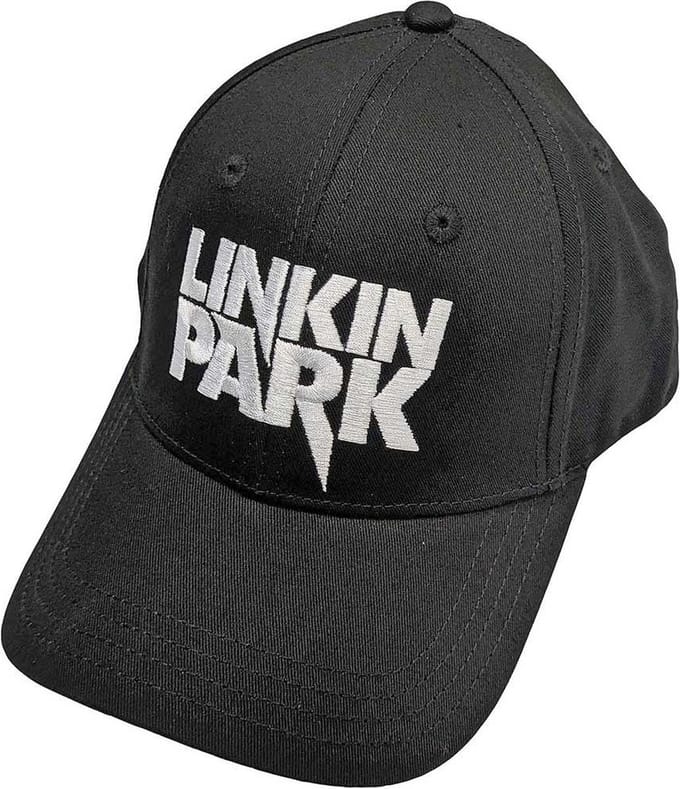 Linkin Park - White Logo Snapback Pet - Zwart