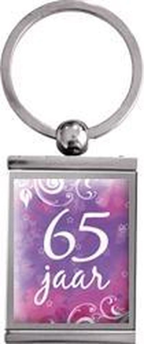 Sentiment - fotolijstje - sleutelhanger - 65 jaar