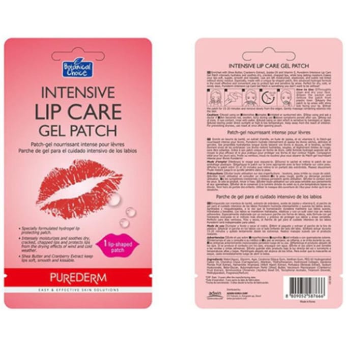 PUREDERM - Intensive Lip Care Gel Patch - 1 patch