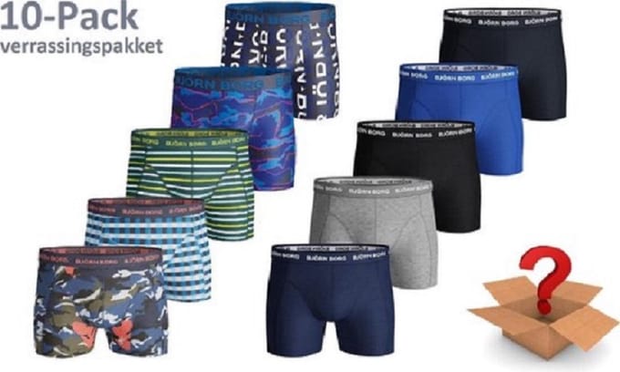 Björn Borg - Heren - Onderbroeken 10-Pack Boxers - Multi - Maat M