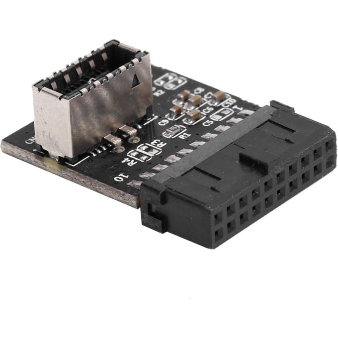USB 3.0 naar TypeE Adapter Zwart Uitbreidingsbord 20-pins Header Vrouwelijk Actieve Converter gray