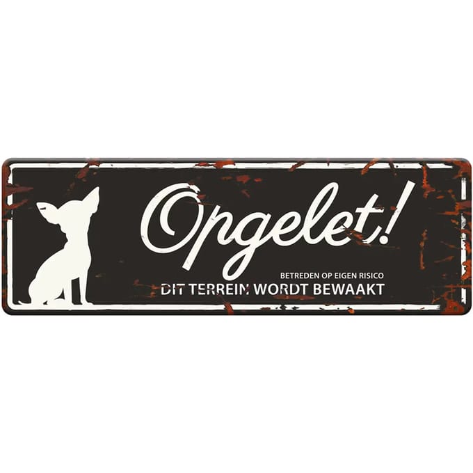 Waarschuwingsbord voor honden f D&D Home