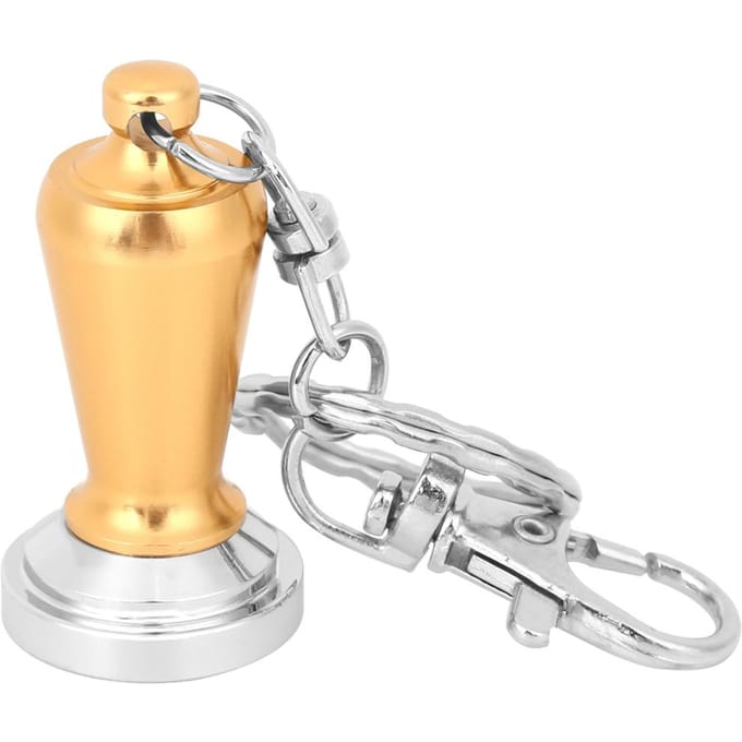 Mini Koffie Tamper Sleutelhanger Poeder Hamer Sleutelring Koffie Apparaat Hanger Randgeschenken