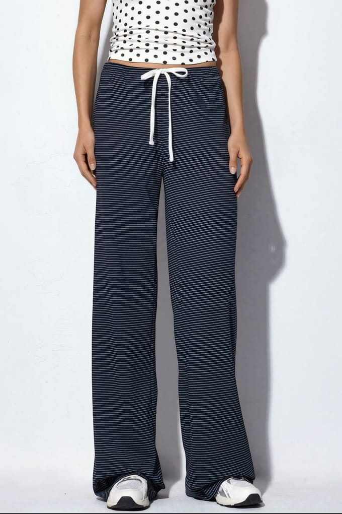 Gestreepte Rechte Sweatpants