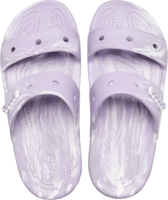 Crocs Classic Marbled Sandal Lavender