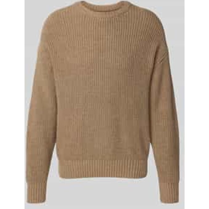Loose fit gebreide pullover met wol