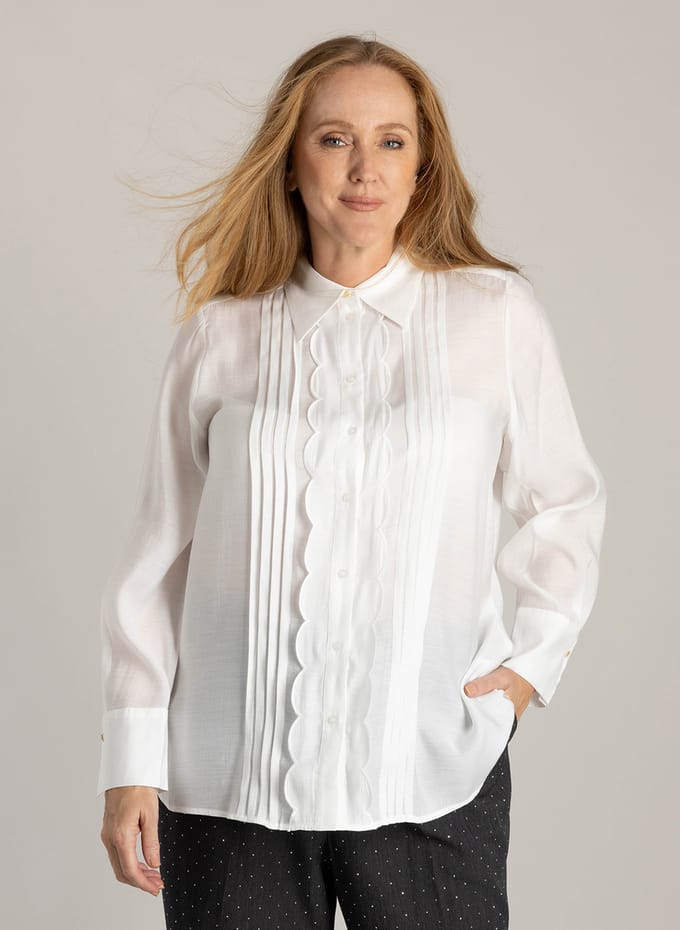 YEST CURVE Halina Tops - Off White - maat X-0(44)