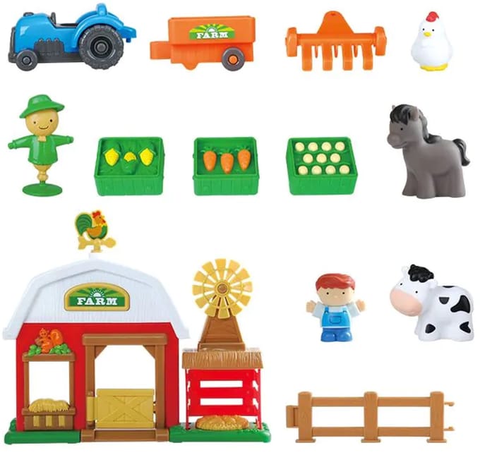 EurekaKids educatief speelgoed Busy Farm Life boerderijspel karton.