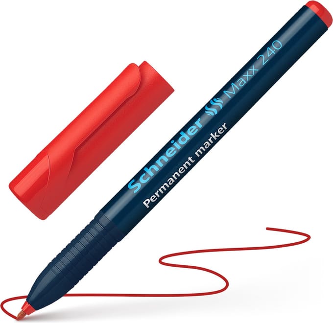 Schneider permanent marker - Maxx 240 - ronde punt - rood - S-124002