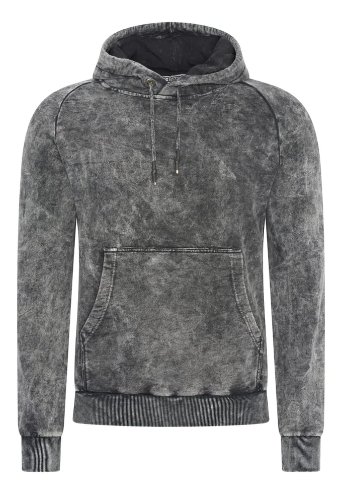 Gewassen hoodie met een used look