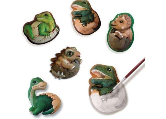 SES Creative – Gieten & Schilderen – Dino Eieren – met gietmal, gips, verf, penseel en spatel – vanaf 5 jaar