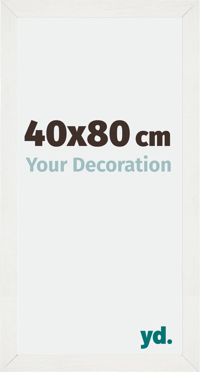 Your Decoration - Fotolijst 40x80 cm - MDF - Wit Geveegd - Mura