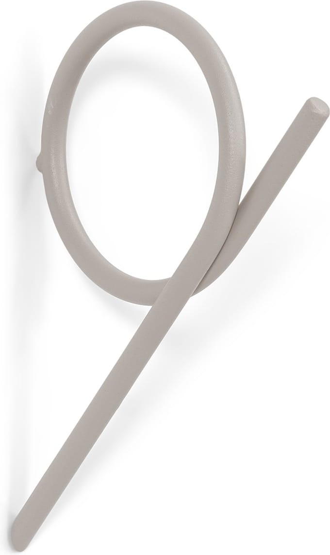 Spinder x BUDDE kapstok Tuba S - Silky Taupe - Staal