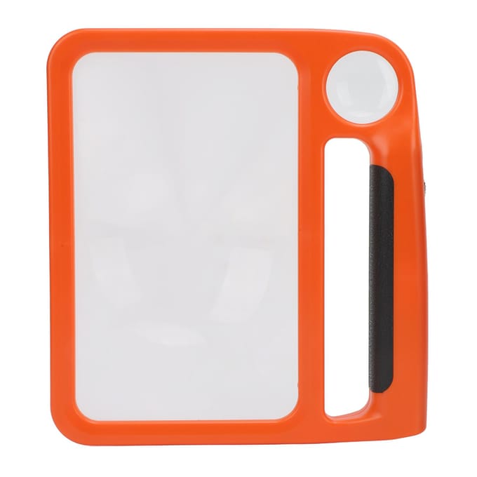 Loupe à main 5X 10X 48 lumières LED 3 modes d'éclairage à intensité variable Loupe rectangulaire pour la lecture