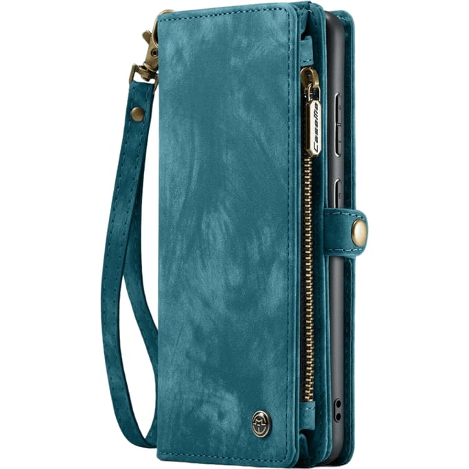Caseme Samsung A55 Vintage Wallet Hoesje Blauw