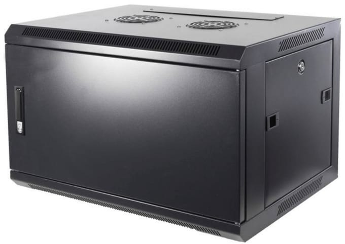 DSIT 6U wandkast met metalen deur 600x450x368mm (BxDxH) - serverbehuizing - serverrack - serverkast - 19 inch