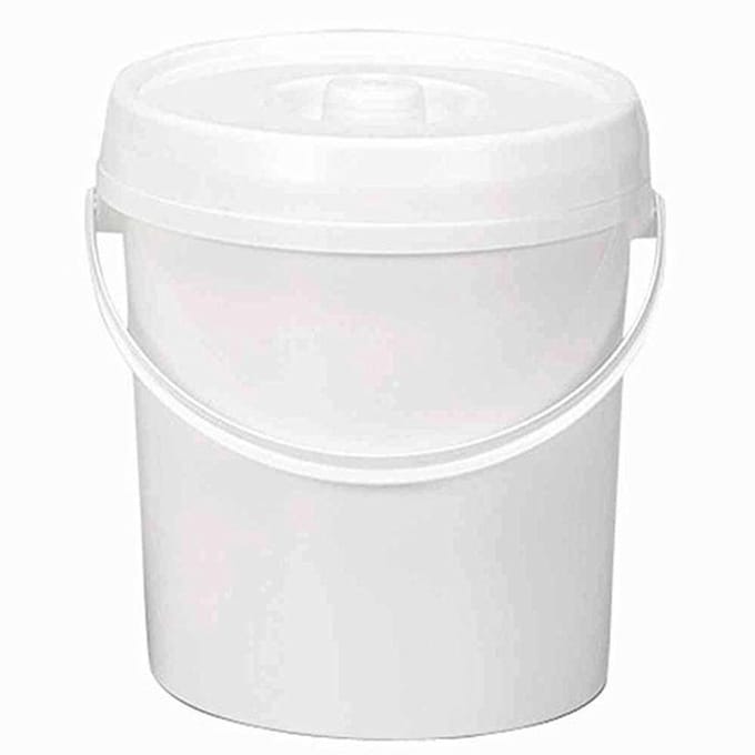 Witte luieremmer 12L met deksel en bevestiging