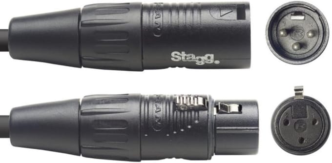 Professionele DMX Kabel 5 Meter Zwart XLR 3-pins Mannelijk naar Vrouwelijk