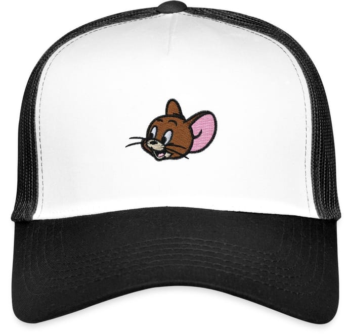 Tom And Jerry Jerry Als Borduurmotief Trucker Cap