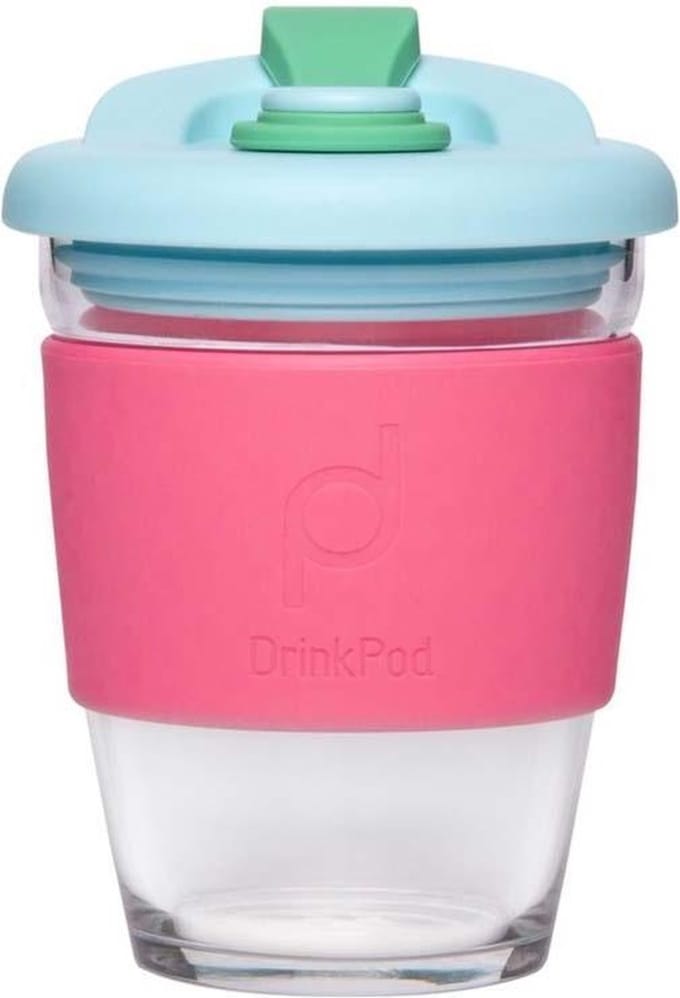 Herbruikbare Koffiebeker - 340ml - Laguna Rosa - Glas - Pioneer