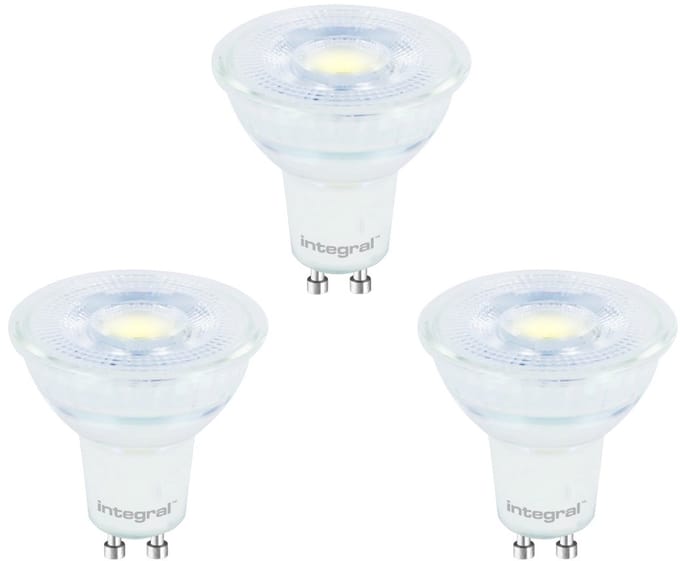 3 Pack - Integral GU10 LED Spot - 5,6W - 4000K Neutraal wit - Dimmable