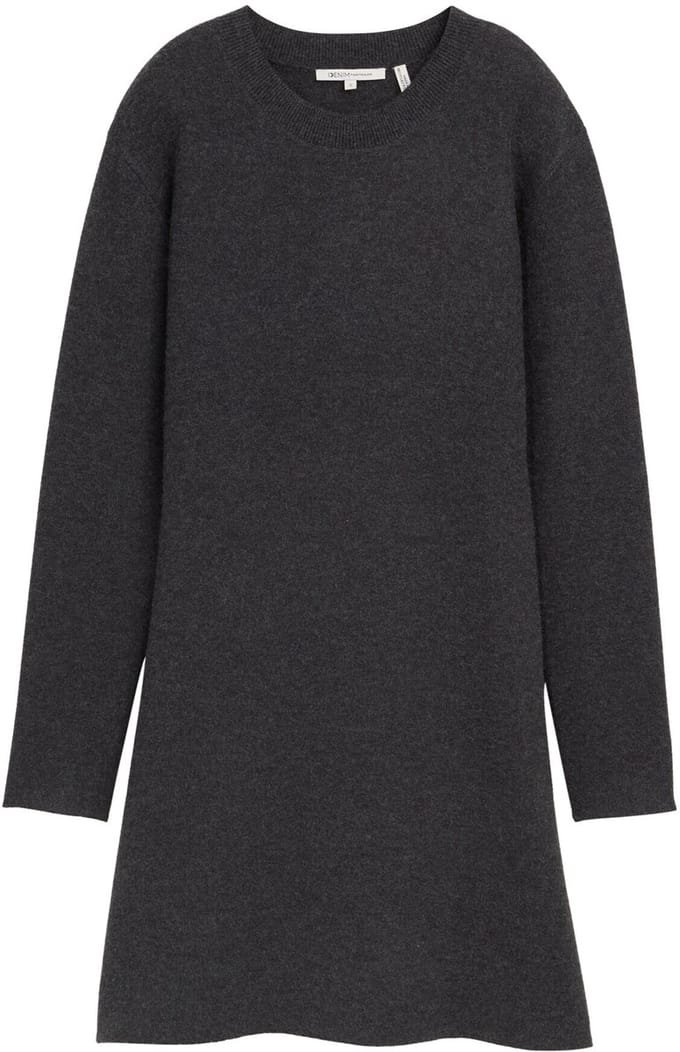 Tom Tailor Denim - Mini gebreide skaterjurk - Maat XXL - Shale Grey Melange